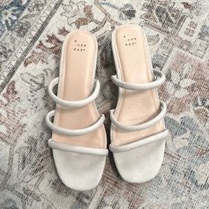 A New Day Target Strappy Cork Wedge Sandals Women’s Size 10